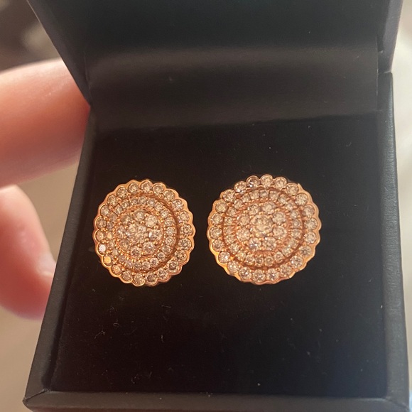 Elegant Levian Rose Gold Stud Earrings